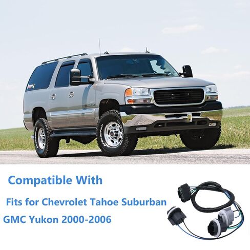 Tail Light Wiring Harness Fit for GMC Yukon Chevrolet Tahoe Suburban 2000 2001 2002 2003 2004 2005 2006, Rear Left LH, Replace 15306135 in Kuwait