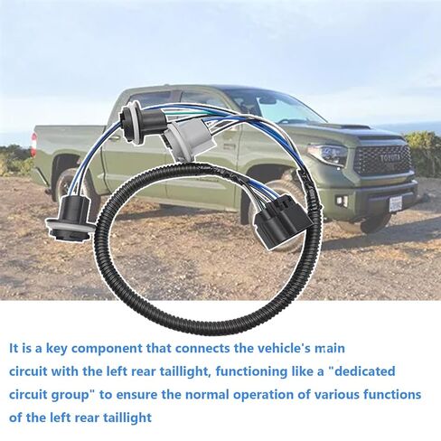Tail Light Wiring Harness Fit for GMC Yukon Chevrolet Tahoe Suburban 2000 2001 2002 2003 2004 2005 2006, Rear Left LH, Replace 15306135 in Kuwait