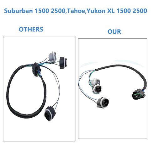 Tail Light Wiring Harness Fit for GMC Yukon Chevrolet Tahoe Suburban 2000 2001 2002 2003 2004 2005 2006, Rear Left LH, Replace 15306135 in Kuwait