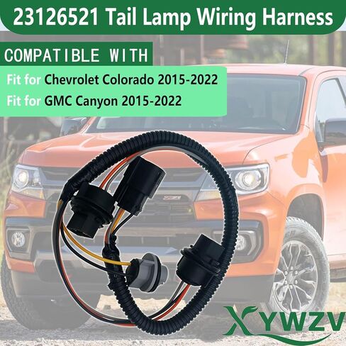 23126521 Tail Lamp Wiring Harness for 2015-2022 Chevy Colorado & GMC Canyon, Rear Right Tail Light Socket Connector, Replace 23126521 in Saudi Arabia