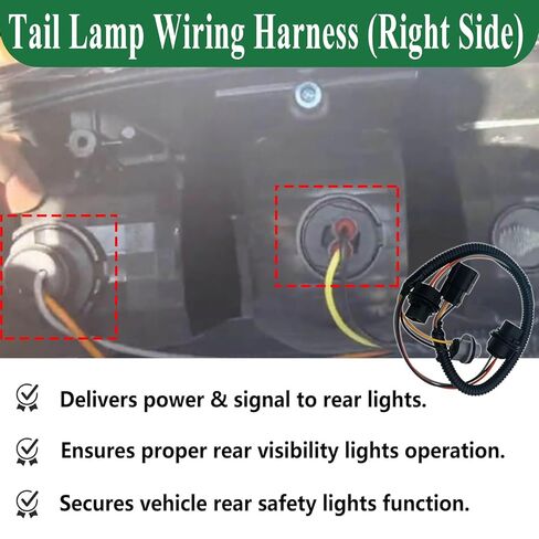 23126521 Tail Lamp Wiring Harness for 2015-2022 Chevy Colorado & GMC Canyon, Rear Right Tail Light Socket Connector, Replace 23126521 in Saudi Arabia