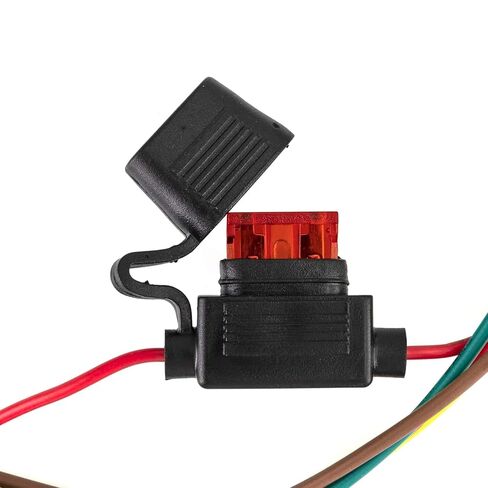 طقم أسلاك مقطورة ذو 4 دبابيس مناسب لسيارة Honda Odyssey 2005-2010، موصل T-Connector 4 اتجاهات، سلك مقطورة مسطح، مجموعة أسلاك وصلة سحب جانبية للمركبة مع غطاء غبار وأسلاك نحاسية نقية in Kuwait