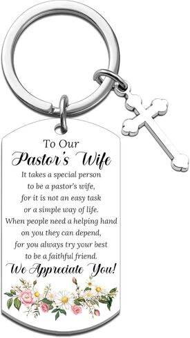 Pastor Wife Appreciation Gifts Unique Pastors Wife Keychain Thank You Gifts for Pastors Wifey Clergy Prayer Christian Birthday Thanksgiving Christmas Gift Ideas in Saudi Arabia