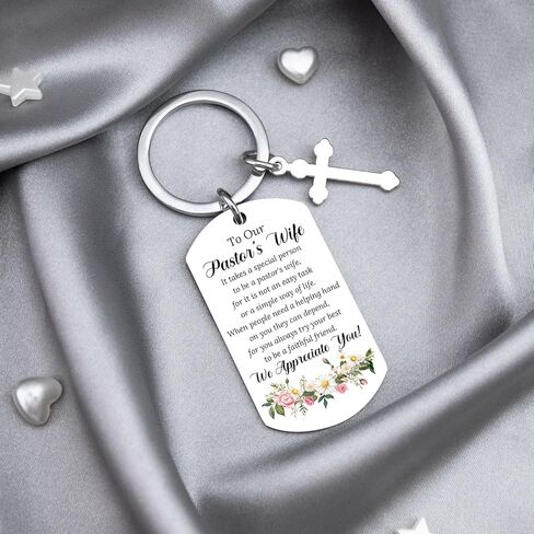 Pastor Wife Appreciation Gifts Unique Pastors Wife Keychain Thank You Gifts for Pastors Wifey Clergy Prayer Christian Birthday Thanksgiving Christmas Gift Ideas in Saudi Arabia