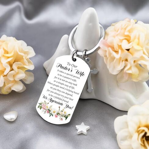 Pastor Wife Appreciation Gifts Unique Pastors Wife Keychain Thank You Gifts for Pastors Wifey Clergy Prayer Christian Birthday Thanksgiving Christmas Gift Ideas in Saudi Arabia