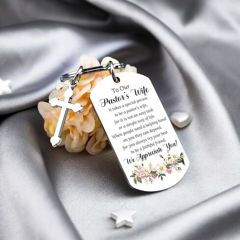 Pastor Wife Appreciation Gifts Unique Pastors Wife Keychain Thank You Gifts for Pastors Wifey Clergy Prayer Christian Birthday Thanksgiving Christmas Gift Ideas in Saudi Arabia