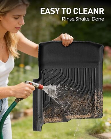 CreekT® All Weather Floor Mats for Ford F150 2010-2014 SuperCrew/Crew Cab (Only for 1st Row Bucket Seat), Heavy Duty Waterproof Car Truck Rubber Floor Mats Fit for Ford F-150 XL, XLT Accessories in Kuwait