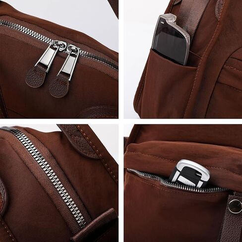 Canvas Nylon Shoulder Bags for Women Casual Solid Crossbody Handbag Trendy Top Handle Purse Satchel Travel Commute in Saudi Arabia