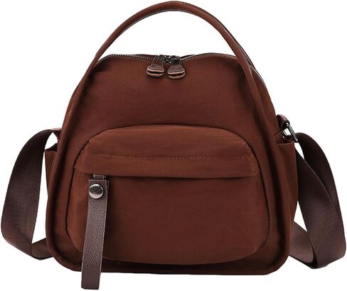 Canvas Nylon Shoulder Bags for Women Casual Solid Crossbody Handbag Trendy Top Handle Purse Satchel Travel Commute in Saudi Arabia