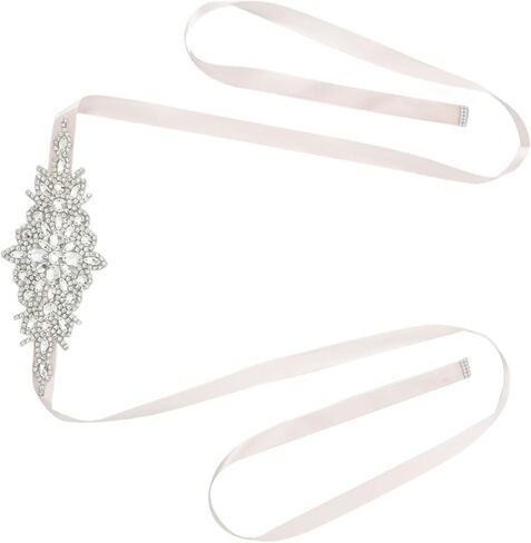 Homoyoyo Crystal Belt Rhinestone Decoration Bride Wedding Belt Bouquet Elegant Wedding Dress for Bridal Gown Door in Saudi Arabia