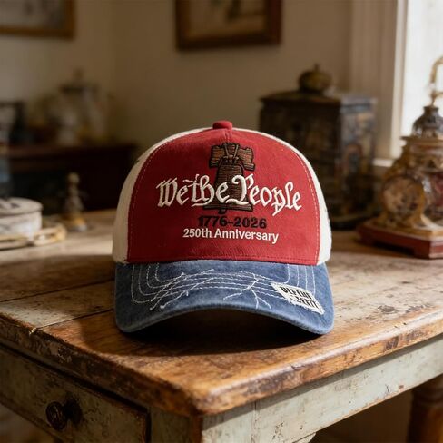 250 Years American Anniversary Cap,1776-2026 Anniversary hat, Adjustable & Embroidered Canvas Baseball Hat, 250th US Hat for Men&Women Colorful in Kuwait