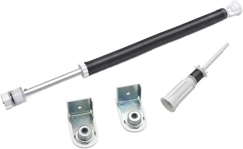 XKMT- Long Spring w/Roller Blind Bracket Hanging Curtain Roller Shade For 25mm tube [P/N: ET-BLIND-SB014-4-L-WHITE] in Saudi Arabia