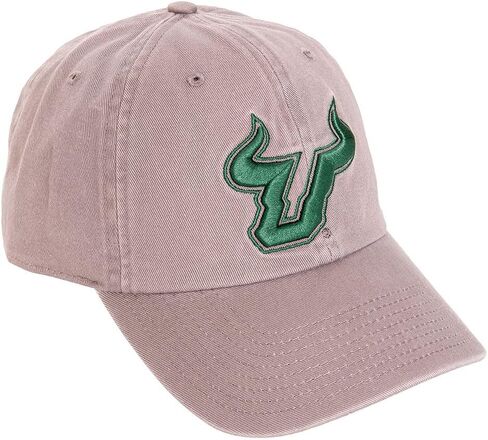 قبعة بيسبول جامعة صبار الصحراء بجنوب فلوريدا USF Bulls ذات حواف مطرزة، قبعة بحزام قماشي قابل للتعديل للبالغين (نمط D) رمادي in Saudi Arabia