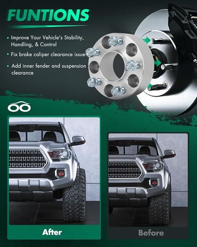 SCITOO 4Pcs 5x115 Wheel Spacers 2 inch Bore 71.5mm Studs 14x1.5 5 Lug Wheel Spacers Fit for Dodge Charger 2006-2022,for Dodge Challenger 2008-2022 in Saudi Arabia