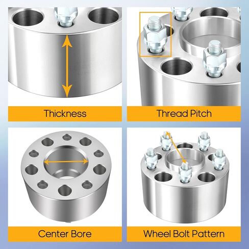 فواصل عجلات OCPTY 5x4.75 إلى 5x4.75 3 بوصة لملحقات جيمي مع مسامير 12x1.5 70.5 مم بديلة تناسب 2004-2009 لـ XLR 1982-2004 لـ S10 قطعتان in Kuwait