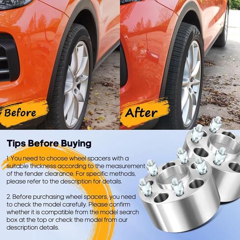 فواصل عجلات OCPTY 5x4.75 إلى 5x4.75 3 بوصة لملحقات جيمي مع مسامير 12x1.5 70.5 مم بديلة تناسب 2004-2009 لـ XLR 1982-2004 لـ S10 قطعتان in Kuwait