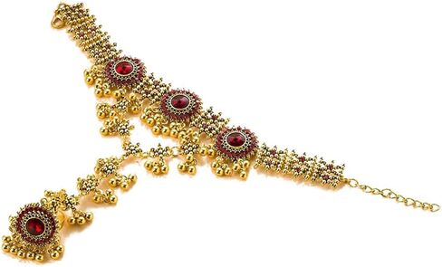 Boho Hand Chain Bracelet Ring For Women Trendy Finger Rings Retro Ethnic Style Dainty Adjustable Wrist Chain Cubic Zirconia Bracelet Wedding Jewelry Stocking Stuffers Engagement Gift in Saudi Arabia