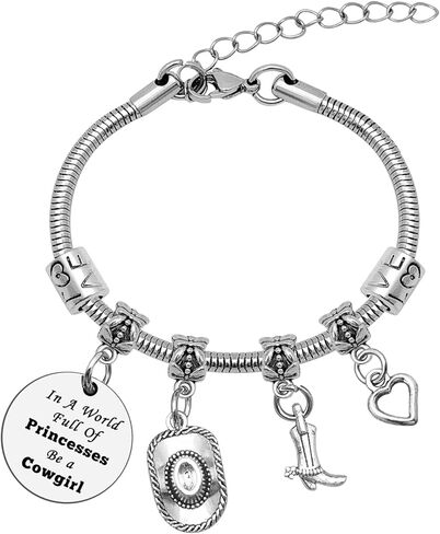 Mwphuy Cowgirl Boot Bracelet Cowgirl Gifts for Women Country Western Jewelry Gift Cow girl Lover Gifts Cow girl Themed Gift for Friend Farm Lover Charm Bangle Christmas Birthday Present in Saudi Arabia