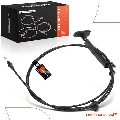A-Premium Front Hood Latch Release Cable with Handle Compatible with Ford Crown Victoria 2007-2011 & Lincoln Town Car 2004-2011 & Mercury Grand Marquis 2007-2011, 80.2 Inch in Saudi Arabia