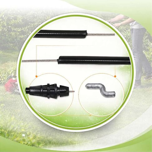 كابل فرامل 100-1186 لجزازات العشب Toro Super Recycler 21 بوصة، يناسب الموديلات 20036-20048، يستبدل 1001186 in Kuwait