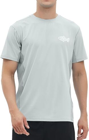 Riverruns Fishing T-Shirt Men’s UPF 50+ Sun Protection Fishing Shirt Short Sleeve Performance Tee #1006 in Saudi Arabia