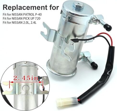 Fuel Pump Replacement for Nissan 720 Pickup 1984-1986, Replaces 17020-06W00 P70235 E8318 in Saudi Arabia