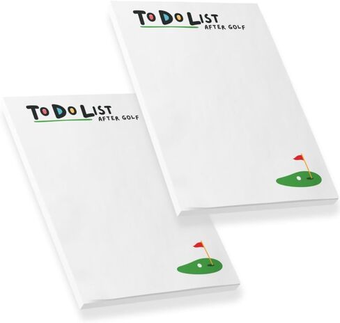 Simple Personalized. Funny Post-it Notes® “to Do After Golf" | Hilarious Golf Gift | Father's Day | Mother's Day | Golf Lovers | Office Humor | 4x6 Inches | 50 Sheets (with Lines) in Saudi Arabia