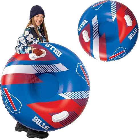 NFL Snow Tube, Heavy Duty Inflatable Sled for Tubing, Fun Winter Toys for Kids & Adults, Football Gifts for Boys - Green Bay Packers in Saudi Arabia