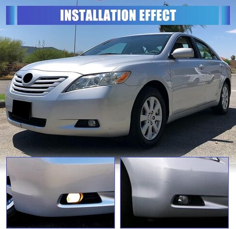 CPW Fog Lights Cover Fog Lamp Bezel Trim for Toyota Camry 2007-2009, Black Factory OEM Style Fog Lamps Covers Bezel Set Replacement, Passenger and Driver Sides in Saudi Arabia