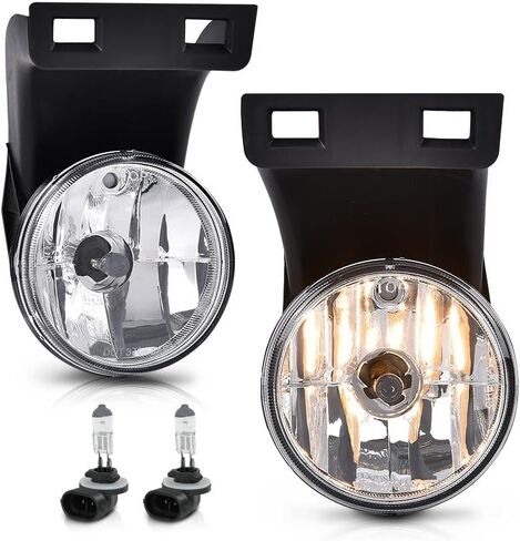LQI Fog Lights Assembly w/Bulbs Compatible with Dodge Ram 1500 2009-2012, Fit Dodge Ram 2500 3500 2010-2018 Left & Right Front Bumper Fog Lamps Luces antiniebla, Yellow Lens in Saudi Arabia