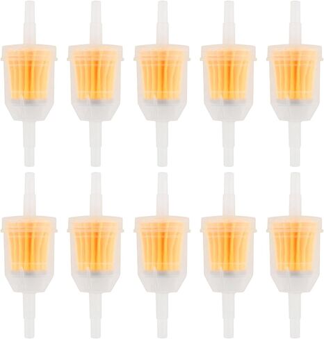 10 PCS Gas Inline Fuel Filters, 1/4 Inch x 5/16 Inch Universal Gas Fuel Filter Replacement for Cars, Motorcycles, Trucks And Gasoline Powered Engines(Plastic) in Kuwait