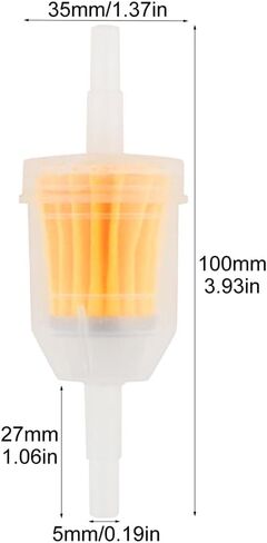 10 PCS Gas Inline Fuel Filters, 1/4 Inch x 5/16 Inch Universal Gas Fuel Filter Replacement for Cars, Motorcycles, Trucks And Gasoline Powered Engines(Plastic) in Kuwait