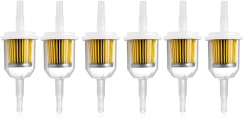 6 Pack 1/4inch X 5/16inch Inline Fuel Gas Filter for Kawasaki for Kohler for Briggs for GX for Honda in Saudi Arabia