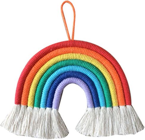 WEISIPU Colorful Rainbow Wall Decor - Handmade Weaving Ornament Pendant Decoration Wall Decor Hanging Home Decoration (Royal Blue)… in Kuwait