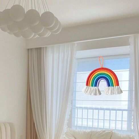 WEISIPU Colorful Rainbow Wall Decor - Handmade Weaving Ornament Pendant Decoration Wall Decor Hanging Home Decoration (Royal Blue)… in Kuwait