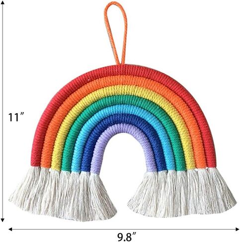 WEISIPU Colorful Rainbow Wall Decor - Handmade Weaving Ornament Pendant Decoration Wall Decor Hanging Home Decoration (Royal Blue)… in Kuwait