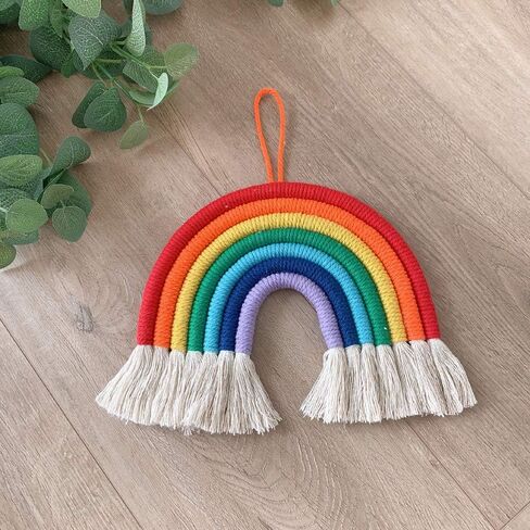 WEISIPU Colorful Rainbow Wall Decor - Handmade Weaving Ornament Pendant Decoration Wall Decor Hanging Home Decoration (Royal Blue)… in Kuwait