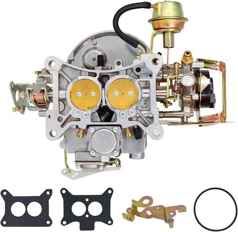 2100 Carburetor 2 Barrel Carburetor compatible with Ford 289 302 351 400 Cu Jeep Engine F100 F250 F350 Mercury Lincoln 171 230 255 Replace Motorcraft/Autolite 2100 2150 with Electric Choke in Kuwait
