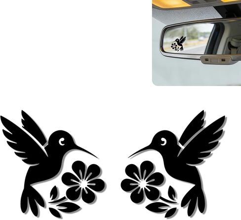 2Pack Highland Cow Car Mirror Decal - Cute Moo-tivational Rear View Mirror Sticker,Waterproof Vinyl Car Decals,Cows Car Accessories Decor,Highland Cow Lovers Gifts for Women Men in Saudi Arabia