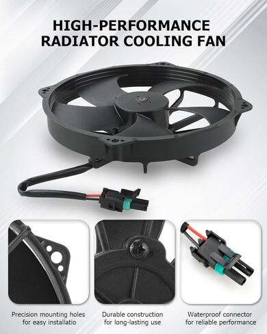 Radiator Cooling Fan for Polaris Sportsman 850 High Lifter & 1000 XP (2016-2022) - Replaces OEM 2413007 - High-Performance Engine Cooling Fan Assembly, Plug-and-Play Installation in Saudi Arabia