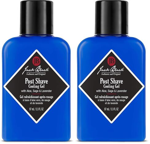 Jack Black Post Shave Cooling Gel - Clear After Shave Gel for Men, Men’s Aftershave Gel, Natural Ingredient Razor Burn & Skincare in Kuwait