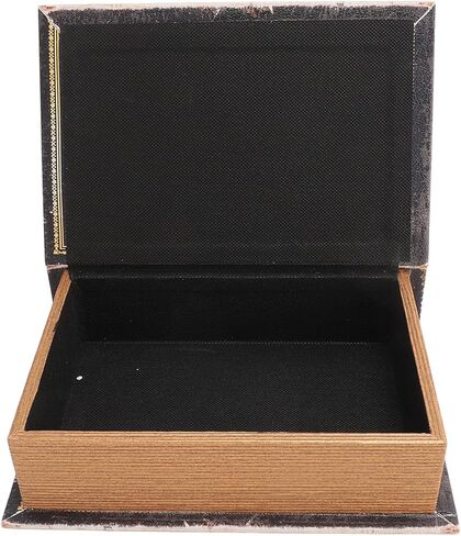 Decorative Book Box Wood Leather European Vintage Book Shape Storage Box Faux Antique for Home Hotel Office in Saudi Arabia
