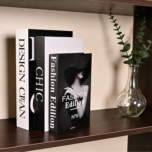 كتب تخزين مزخرفة لديكور المنزل، مجموعة من 3 صناديق أنيقة تعزز طاولة القهوة الخاصة بك، أو رف الكتب أو ديكور الرف، وتخزين الصور وكصندوق تذكار in Kuwait