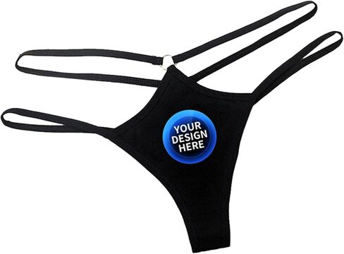 Personalized Thongs With Face,Custom Thong For Women, Customized Underwear Panties With Photo Funny Gift in Kuwait