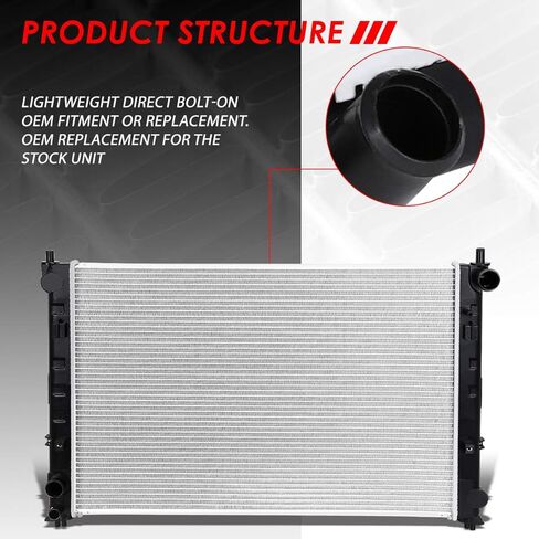 Auto Dynasty Radiator Compatible with 2002-2006 Mazda MPV AT, DPI 2768 Factory Style 1-Row Cooling Radiator, Aluminum Core in Saudi Arabia