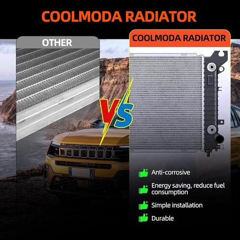 CU13398 Aluminum Radiator Compatible with 2014-2016 GMC Sierra 1500 2014-2016 Chevrolet Silverado 1500 2015-2016 Tahoe Suburban 2015-2016 Yukon XL 2015-2016 Cadillac Escalade ESV 5.3L 6.2L V8 CU13398 in Kuwait