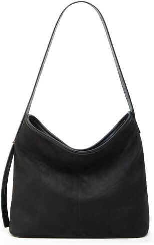 Tote Bag for Women Suede Classic Top-handle Shoulder Bags Slouchy Hobo Crossbody Bag Retro College Work Purse Handbag in Kuwait