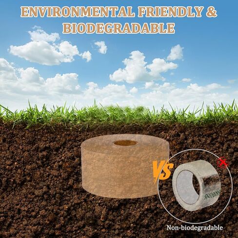 شريط مقوى بورق كرافت منشط بالماء، عبوة واحدة، 2.75 بوصة × 380 قدم، للتغليف والشحن الآمن عالي التحمل، صديق للبيئة وقابل للتحلل البيولوجي in Kuwait