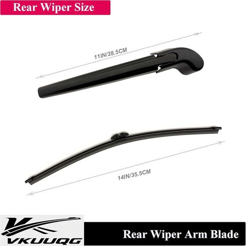 Rear Windshield Wiper Blade Arm Kit Replacement for BMW X5 G05 2019-2025 | Fit Replaces OEM 61627442095 in Kuwait