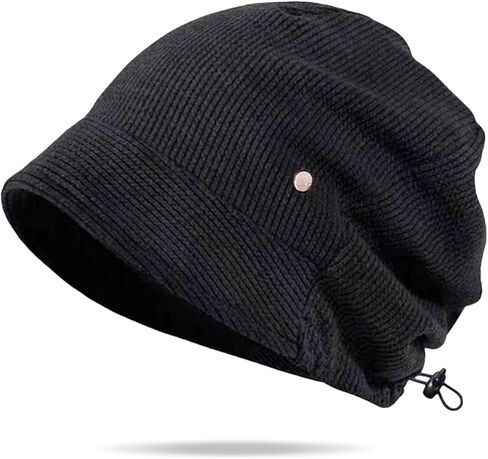 Women's Slouchy Beanie - Super Soft Double-Layer Lining - Short Brim Skull Cap in Kuwait